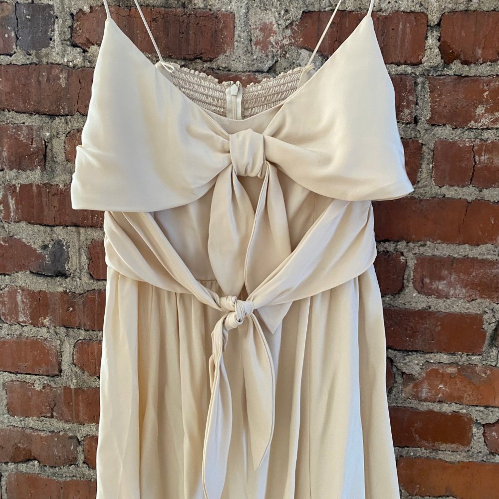 Reformation Carrara Silk Wedding Dress - Picture 2 of 12